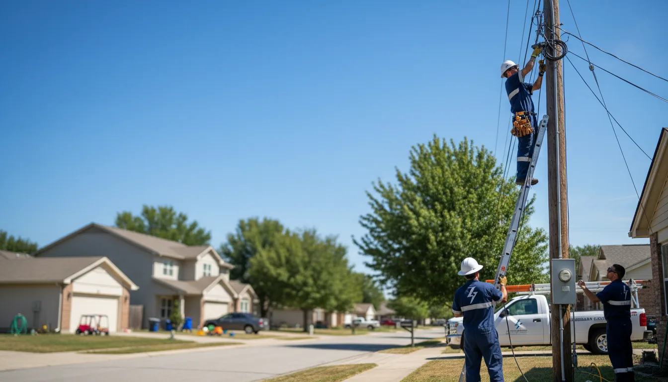 Residential electrician providing installation services in Cygnet, OH